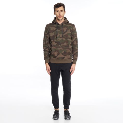 POLERON BASICO HOODIE CERRADO HOMBRE / CAMUFLADO