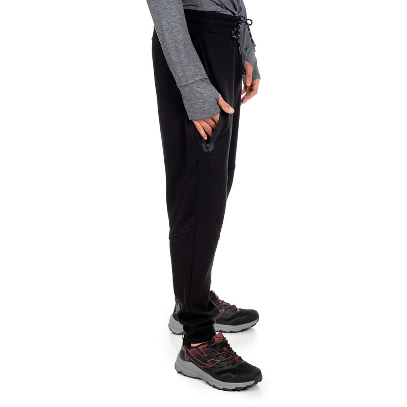 PANTALON DE BUZO DEPORTIVO NEGRO SPALDING